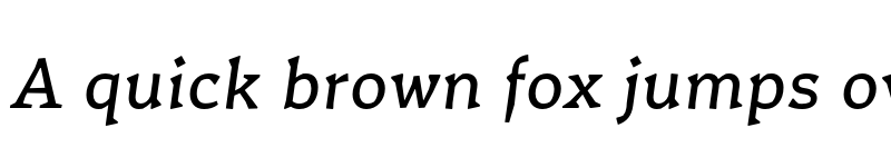 Preview of FONTSPRING DEMO - Certa Serif Italic font