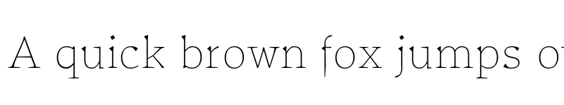 Preview of FONTSPRING DEMO - Certa Serif Thin font