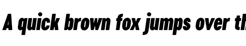 Preview of FONTSPRING DEMO - Cervino Black Condensed Italic Regular font