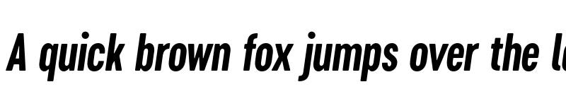 Preview of FONTSPRING DEMO - Cervino Bold Condensed Italic Regular font