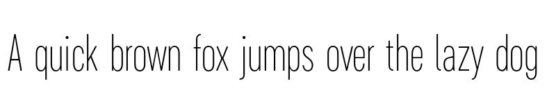 Preview of FONTSPRING DEMO - Cervino ExtraLight Condensed Regular font