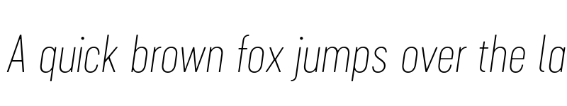 Preview of FONTSPRING DEMO - Cervino ExtraLight Neue Italic Regular font
