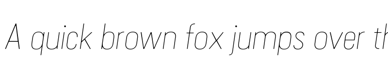 Preview of FONTSPRING DEMO - Cervino Thin Expanded Italic Regular font