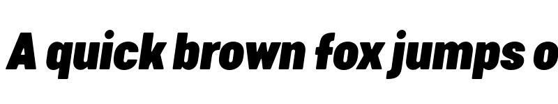 Preview of FONTSPRING DEMO - Cervo Neue Con Black Italic Regular font