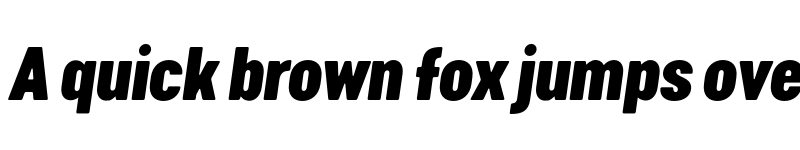 Preview of FONTSPRING DEMO - Cervo Neue Con XtrBold Italic Regular font