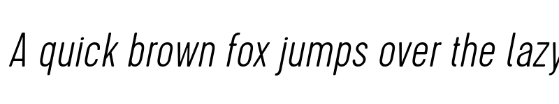 Preview of FONTSPRING DEMO - Cervo Thin Italic Italic font
