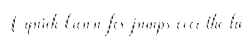 Preview of FONTSPRING DEMO - Chameleon Fill Stripe3 Stripe3 font