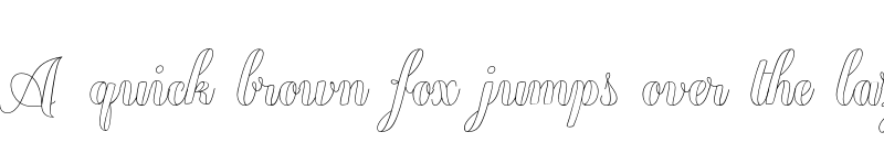 Preview of FONTSPRING DEMO - Chameleon Outline1 regular font