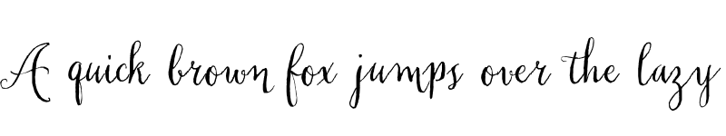 Preview of FONTSPRING DEMO - Chameleon Pen regular font