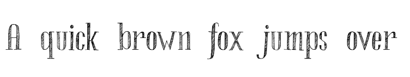 Preview of FONTSPRING DEMO - Chameleon Sketch Hatch Hatch font