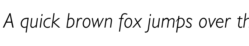 Preview of FONTSPRING DEMO - Chantilly Pro Light Italic font
