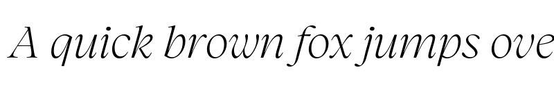 Preview of FONTSPRING DEMO - Charlea ExtLt Italic font