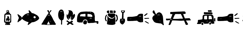 Preview of FONTSPRING DEMO - Checkin Script Dingbat_Forest Regular font