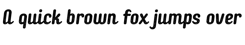 Preview of FONTSPRING DEMO - Checkin Script Oblique Texture Regular font