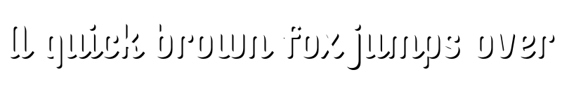 Preview of FONTSPRING DEMO - Checkin Script Shadow Regular font