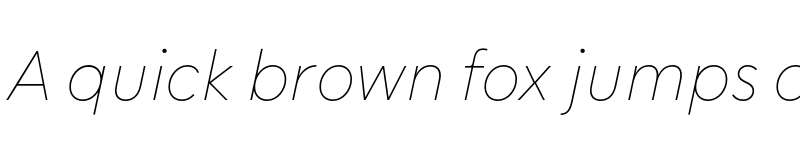 Preview of FONTSPRING DEMO - Chesna Grotesk Thin Italic font