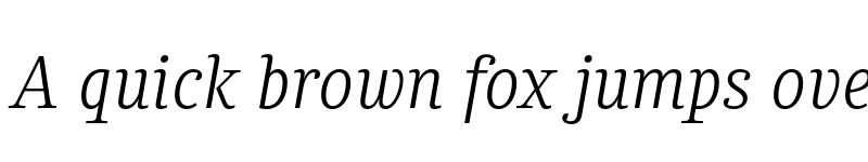 Preview of FONTSPRING DEMO - Chucara next Light Italic font