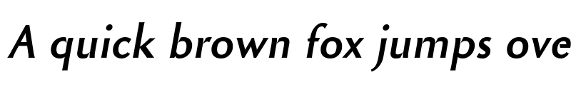 Preview of FONTSPRING DEMO - CimiezBoldItalic Italic font