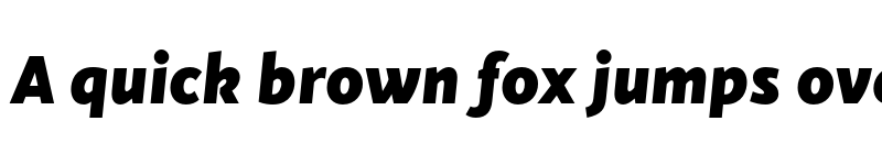 Preview of FONTSPRING DEMO - Cinta Black Italic font