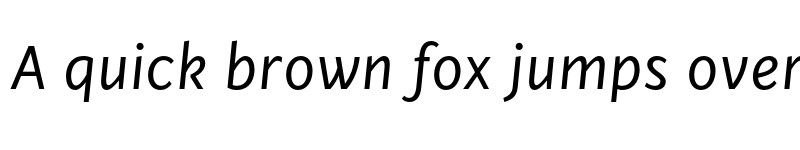 Preview of FONTSPRING DEMO - Cinta Book Italic font