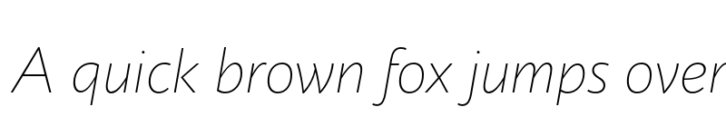 Preview of FONTSPRING DEMO - Circe Extra Light Italic font