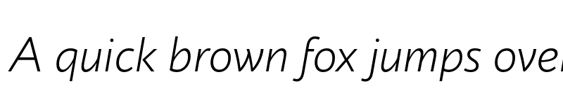 Preview of FONTSPRING DEMO - Circe Light Italic font