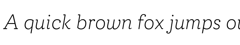 Preview of FONTSPRING DEMO - Circe Slab A Extra Light Italic font
