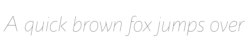 Preview of FONTSPRING DEMO - Circe Thin Italic font