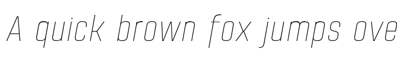 Preview of FONTSPRING DEMO - Citadina Thin Italic Regular font