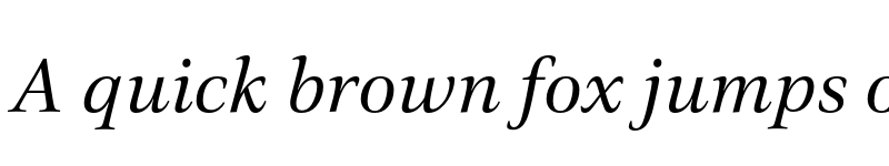 Preview of FONTSPRING DEMO - Civita-Italic Regular font