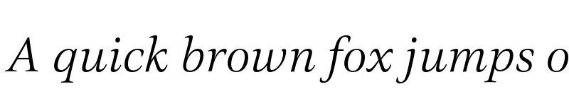 Preview of FONTSPRING DEMO - Civita-LightItalic Regular font