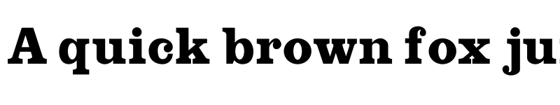Preview of FONTSPRING DEMO - ClarendonBlack Regular font