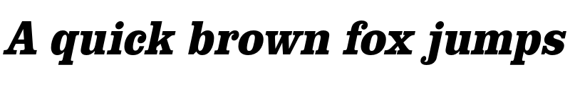 Preview of FONTSPRING DEMO - ClarendonURWExtNar Bold Italic font