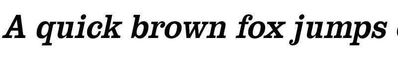 Preview of FONTSPRING DEMO - ClarendonURWExtNar Italic font