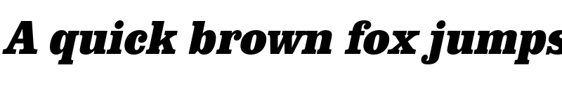 Preview of FONTSPRING DEMO - ClarendonURWExtNarExtBol Italic font