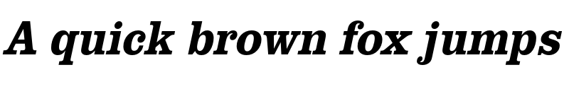 Preview of FONTSPRING DEMO - ClarendonURWExtNarMed Italic font