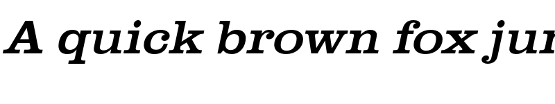 Preview of FONTSPRING DEMO - ClarendonURWExtWid Italic font