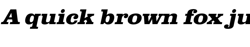 Preview of FONTSPRING DEMO - ClarendonURWExtWidExtBol Italic font