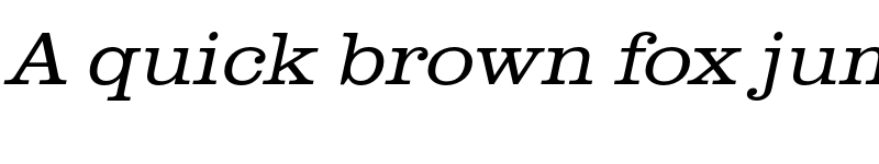 Preview of FONTSPRING DEMO - ClarendonURWExtWidLig Italic font