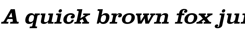 Preview of FONTSPRING DEMO - ClarendonURWExtWidMed Italic font