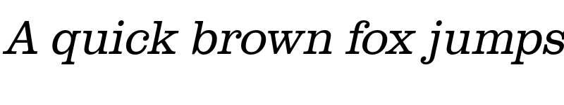 Preview of FONTSPRING DEMO - ClarendonURWNarLig Italic font