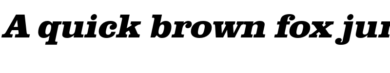 Preview of FONTSPRING DEMO - ClarendonURWWidExtBol Italic font