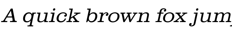 Preview of FONTSPRING DEMO - ClarendonURWWidLig Italic font