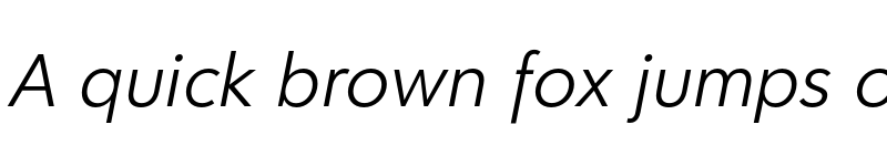 Preview of FONTSPRING DEMO - Clarika Geometric Light Italic Regular font