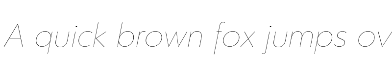 Preview of FONTSPRING DEMO - Clarika Geometric UltraThin It Regular font