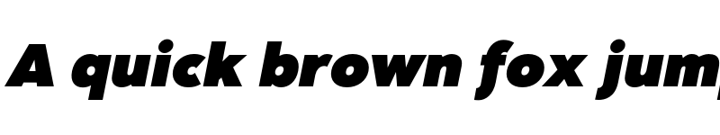 Preview of FONTSPRING DEMO - Clarika Grotesque UltraBlack It Regular font