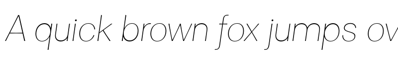 Preview of FONTSPRING DEMO - Clasica Sans Thin Italic font