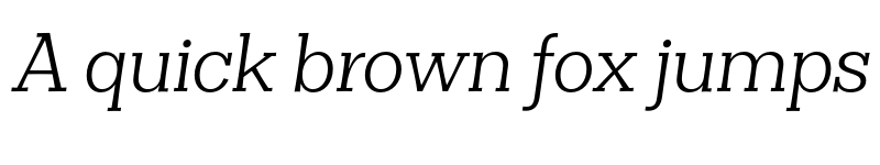 Preview of FONTSPRING DEMO - Clasica Slab Book Italic font