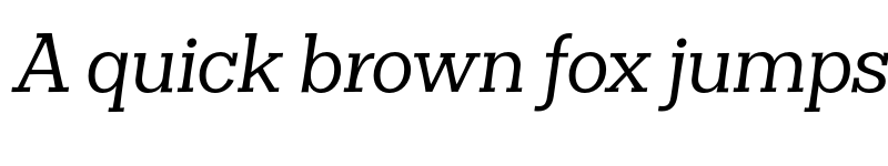 Preview of FONTSPRING DEMO - Clasica Slab Italic font