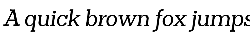 Preview of FONTSPRING DEMO - Clasica Slab Medium Medium Italic font